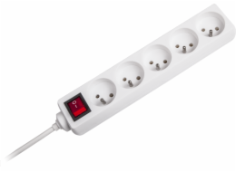 Kemot Up Power Strip. 5 Sockets 1,5 m White (urz3032-1.5)