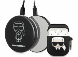 Karl Lagerfeld KLBPPBOA2K Ikonik nabíjecí pouzdro pro AirPods + Power Bank černé