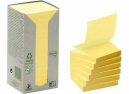 Post-it Ekologická samolepicí podložka POST-IT® (R330-1T), 76x76mm, 16x100 karet, žlutá