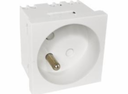 Alantec Modular Electrical Socket 2P+Z, 45x45, Standard, White Alantec - Alantec