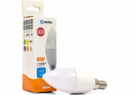 Abilite ABILITE LED ŽÁROVKA MLÉKO SVÍČKA TEPLÁ E14 8W/230V 640LM C37