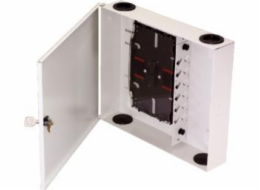 Wall-mounted fiber optic distribution cabinet (24 x SC simplex) with lock (tray included) ALANTEC