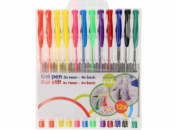 Topwrite Topwrite - sada gelového pera (8 Neon + 4 standard)