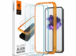 Temperované sklo spigen glas.tr Slim AlignMaster Noth Telefon 1 Clear [2 Pack]