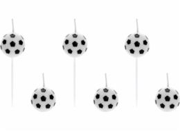 Party Deco Candles Pikers Football - 6 Universal PCS