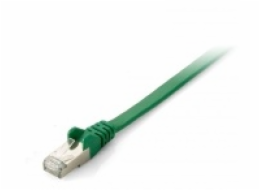 Equip Patchcord Cat.6A, S/FTP plochý, 1m, zelený (607840)