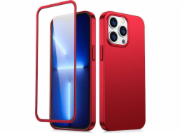 Zadní a přední kryt Joyroom Joyroom 360 Full Case pro iPhone 13 Pro + tvrzené sklo červené (JR-BP935 červené)