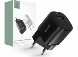 Tech-Protect Charger Tech-Protect C20W Mini 2-Port Network Charger PD 20W QC 3.0 Black