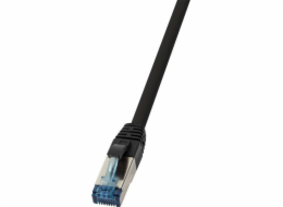 LogiLink Patchcable Cat6a S / FTP AWG 27 f. Průmyslová černá 0,5 m (CQ6025S)