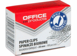 Kancelářské produkty Spingers Round Office Products, 28 mm, 100ks, stříbro