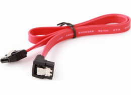 GEMBIRD CC-SATAM-DATA90-0.1M Serial ATA III 10cm Data Cable with 90 degree bent metal clips red