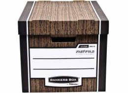 Fellowes Archivační kontejner Bankers Box Woodgrain hnědá (2ks)