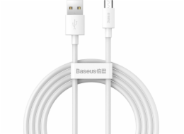 Kabel USB Baseus Baseus Baseus 2x USB - Micro USB 2.1 A 1,5 m bílá (Tzcamzy -02)