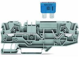 WAGO 2MM2 šedá pojistka 2-vodičová konektor (2006-1681)