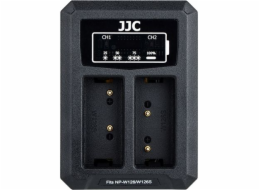 Dvojitá kanálová nabíječka JJC Double USB pro Fuji NP-W126 / NP-W126S