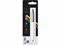 Parker Pen Jotter Originals White C.C. M Blue Close