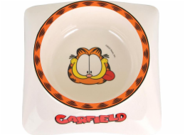 Garfield Garfield, kočka, bílá/šedá melaminová mísa