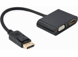 Gembird A-DPM-HDMIFVGAF-01 DisplayPort samec na HDMI samice + adaptérový kabel VGA samice, černý