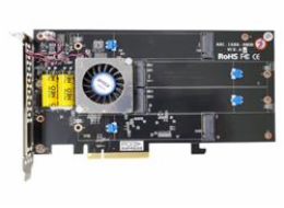 ARECA 4x M.2 NVMe/SATA RAID0/1/10/JBOD card , PCIe4.0 x8 Card, full profile