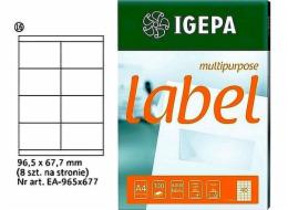 Štítky Mondi A4 IGEPA 96,5 x 67,7 mm bílá (100)