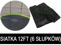 Trampolínová síť Joko 12FT - 6 polí Černá