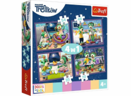 Trefl Puzzle Večerní rituály Trefliki Dobrou noc 4v1