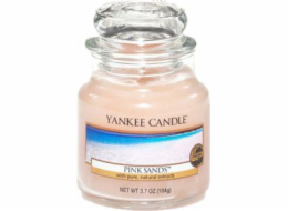 Svíčka ve skleněné dóze Yankee Candle, Růžové písky, 104 g