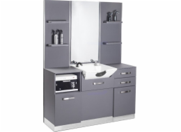 Activeshop Gabbiano Hairdressing Console s umyvadlem B085 šedá