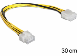 Delock ATX/EPS 8-pin - ATX/EPS 8-pin, 0,3 m, žlutá (83342)