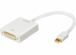 LogiLink DisplayPort Mini AV adaptér – DVI-I bílý (CV0037B)