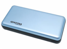 PATONA powerbanka, 20000mAh Li-Pol 3A, USB-C/Lightning, PD 65W, modrá