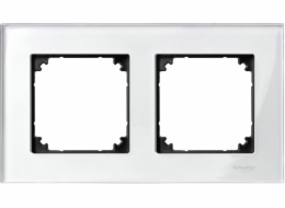 Dvojité rámové sklo Schneider Electric Merten M-Elegance zářivě bílé (MTN404219)