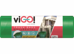 Pytel na tříděný odpad 120 l/7 ks zelený-sklo Vigo