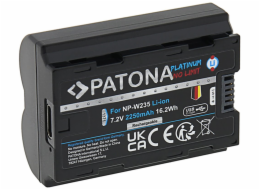 PATONA baterie pro foto Fuji NP-W235 2400mAh Li-Ion Platinum USB-C nabíjení