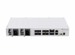 MikroTik CRS510-8XS-2XQ-IN Mikrotik Cloud Switch CRS510-8XS-2XQ-IN, 650 MHz CPU, 128 MB RAM, 1x LAN, 2x QSFP28, 8x SFP28, 2x PSU, L5