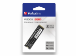 VERBATIM SSD Vi3000 Internal PCIe NVMe M.2 SSD 2TB , W 3000/ R 3300 MB/s