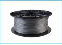 Filament PM tisková struna/filament 1,75 PLA stříbrná, 1 kg