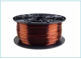 Filament PM tisková struna/filament 1,75 PETG transparentní hnědá, 1 kg