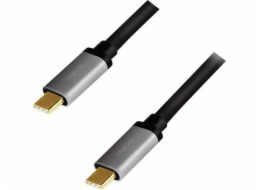 Kabel USB-C M/M, 4K/60 Hz, PD hliník 1 m