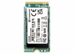 Transcend MTE400S 256GB, TS256GMTE400S TRANSCEND MTE400S 256GB SSD disk M.2 2242, NVMe PCIe Gen3 x4, 2TB/s R, 1TB/s W