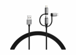 Varta Speed Charge & Sync Cable 3in1 USB-A auf Light./Mic./USB-C