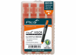 Pica VISOR permanent replacement refills fluo-orange