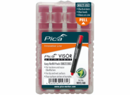 Pica VISOR permanent replacement refills red