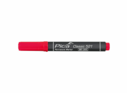 Pica Permanentmarker 2-6mm, Wedge Tip, red