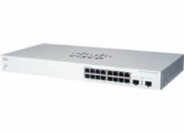 Cisco switch CBS220-16T-2G (16xGbE,2xSFP,fanless) - REFRESH