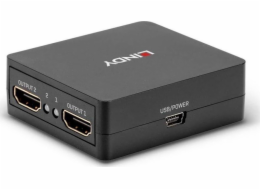 2 Port HDMI Splitter 18Gbps, kompakt