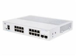 Cisco switch CBS250-16T-2G (16xGbE,2xSFP,fanless) - REFRESH