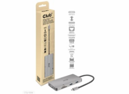 Club3D hub USB-C, 9-in-1 hub s HDMI, VGA, 2x USB Gen1 Type-A, RJ45, 100W PD