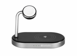 Verbatim WCS-02 Aluminium 3-in-1 Qi MFi WiFi+Apple Watch Charger