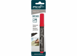 Pica Permanentmarker 2-6mm, Wedge Tip, red / Retail Pack.